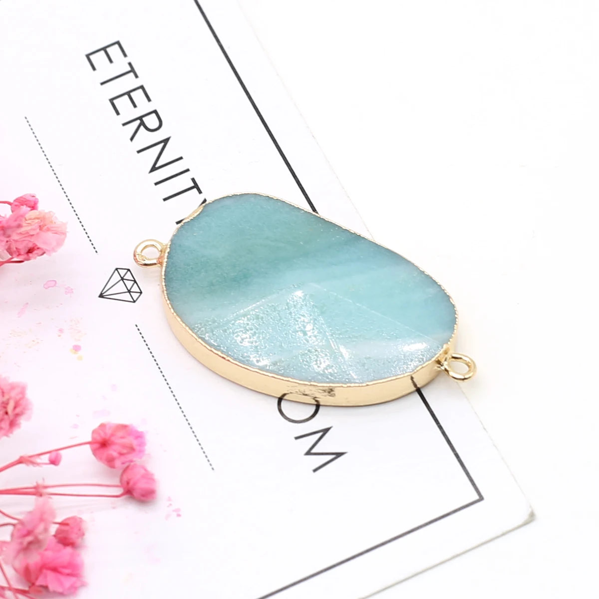 Multishape Natürliche Amazonites Anhänger Charms Natürliche Blaue Stein Stecker für Die DIY Jewerly Halskette Armband Zubehör