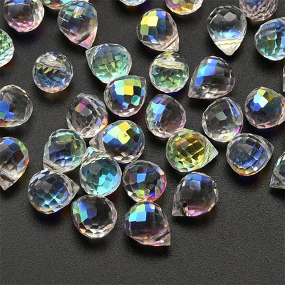 Österreich AB Farbe Kristall Erdbeere Perlen 10*8mm Glänzende Facettierte Glas Perlen für Schmuck Machen DIY Hochzeit Kleid zubehör