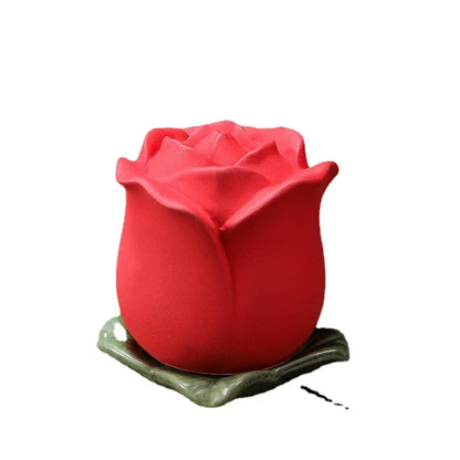 Keramische Feuerbestattungsurnen für menschliche Asche, Urnen für kleine Haustiere, Tierrosen-Blumengedenkstätte, Bestattungsbehälter für Katzen und Hunde