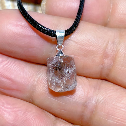 Natürlicher Kristall Herkimer Diamant Zubehör Hängestein Edelsteine Mineral Energie Reiki Heimdekorationen Geschenk Erzkristalle