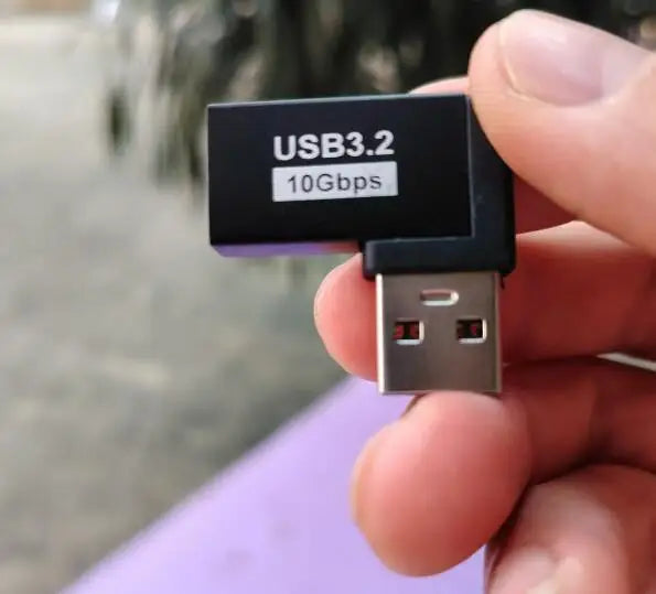 90 Grad USB 3.0 Stecker auf Buchse rechtwinkliger Verlängerungsadapter USB-Upward-Winkeladapter 10 Gbit/s für Laptop-PC-Anschluss Konvertieren