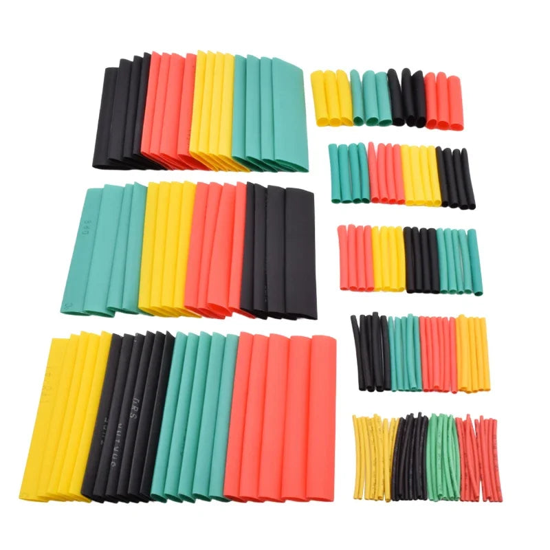 127/164/328/580/780 Stück Polyolefin-Wärmedämmkabel, Draht, Schrumpfschlauch, Schrumpfschlauch, 2:1 Wickelhülsen, Rohr, sortiertes Set