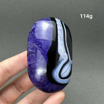 Natürlicher Edelstein Achat Kristall Palm Spielen Mineral Quarz Reiki Heilung Energie Spirituelle Meditation Home Decor Geschenk
