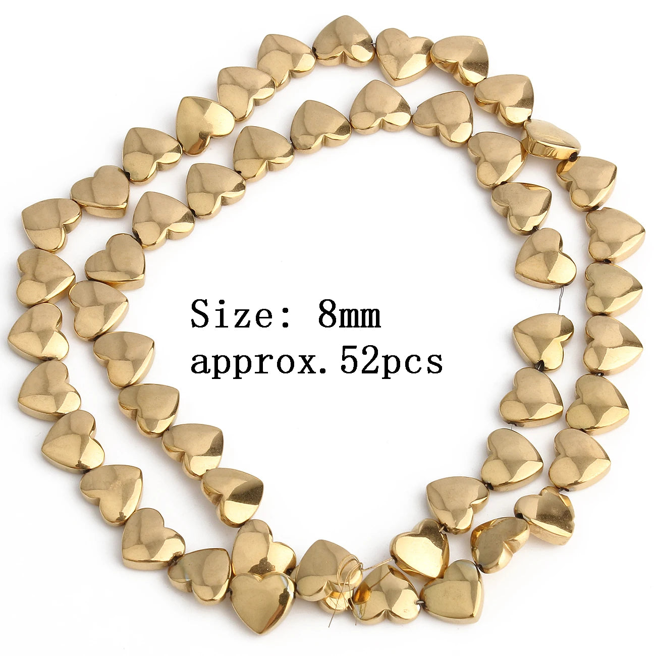 AAA+ Retention Farbe Natürliche vergoldete Hämatit Perle Herz Runde Stern Spacer Lose Perlen für Schmuck Machen DIY Charm Armband