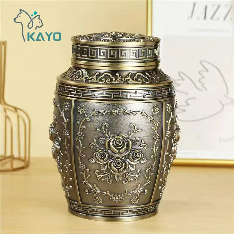 Container for ashes, coffin box, urns for human ashes, pet memorial keepsake, metal urns, urns for cremation, urns for small animals, burial