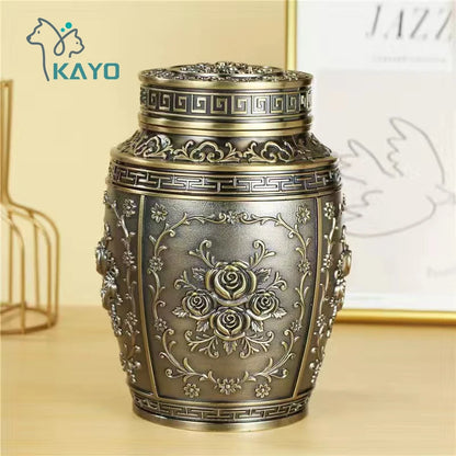 Container for ashes, coffin box, urns for human ashes, pet memorial keepsake, metal urns, urns for cremation, urns for small animals, burial
