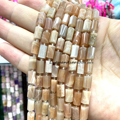 8x12mm Naturstein Grüner Malachit Unregelmäßiger Zylinder Lose Distanzperlen für Schmuckherstellung Diy Armband Charms Zubehör