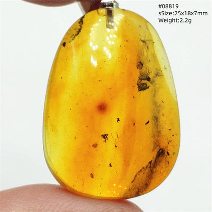 Natürlicher Bernstein-Anhänger Blumenförmiger Gelber Baltischer Bernstein Damen Herren Schmuck Reiki-Stein Burma AAAAAAA