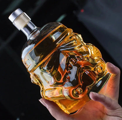 Wein Glas Set Storm Trooper Helm Whisky Dekanter Whisky Glas Tasse Wein Gläser Zubehör Kreative Männer Geschenk Bar Party Heißer