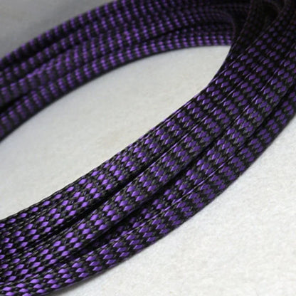 Kabel hülse lila schwarz Kabel hülsen 12mm isoliertes Geflecht pp Baumwollgarn Haustier erweiterbare Hülse Wickel draht Kabels chutz