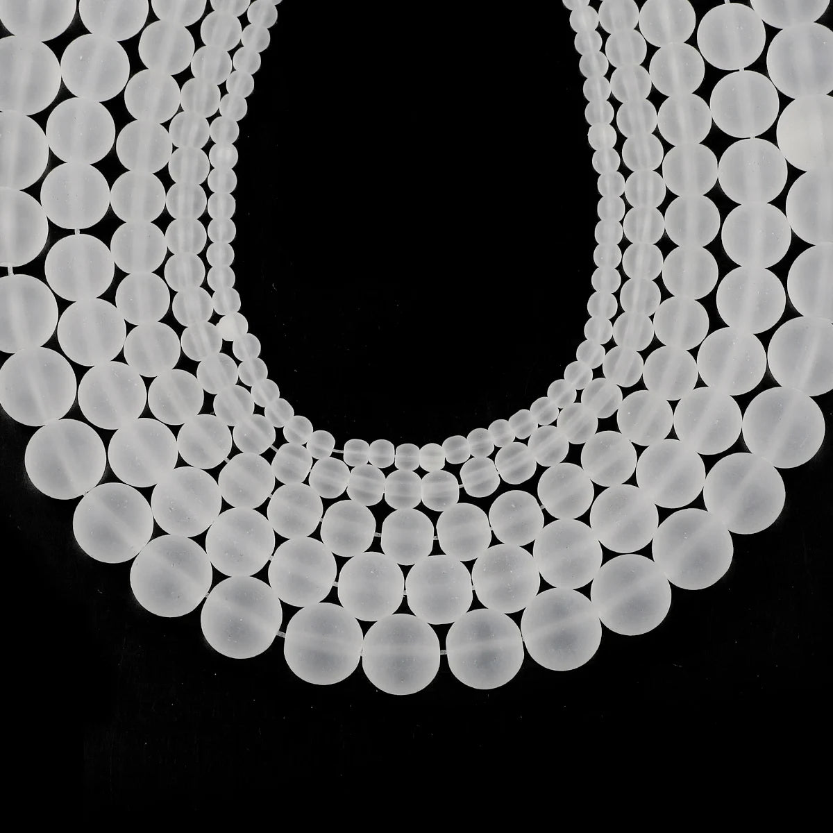 1 Strang weiße Milchglasperlen für die Schmuckherstellung, matte runde lose Perlen, DIY-Armband, Halskette, Bastelbedarf, 4/6/8/10/12 mm