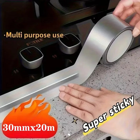 1–10 Stück hochtemperaturbeständiges Aluminiumfolienband, wasserdicht, feuchtigkeitsbeständig, rostfrei, Dichtungsband für Rohrreparatur, Küchenauspuff