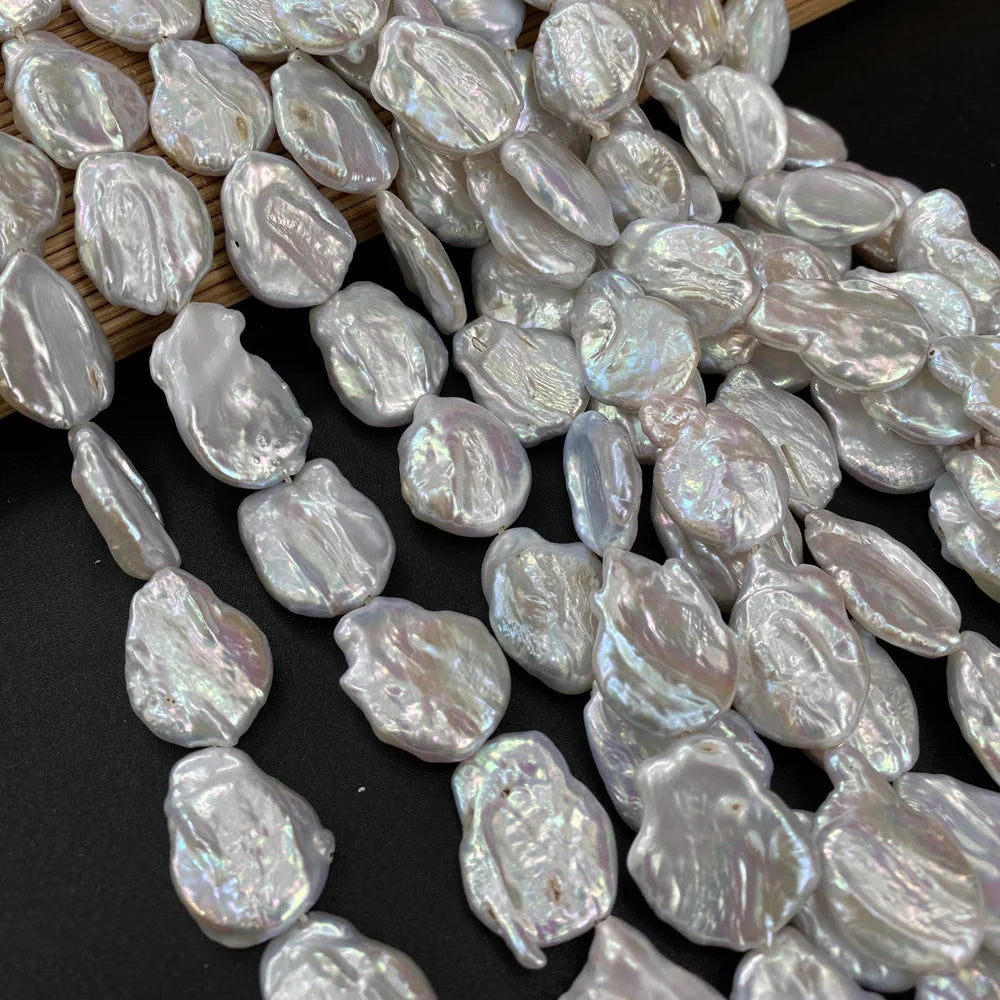Natürliche Süßwasser perle große geformte Perle lose Abstands perlen für Schmuck machen DIY Halskette Armband Ohrringe Zubehör