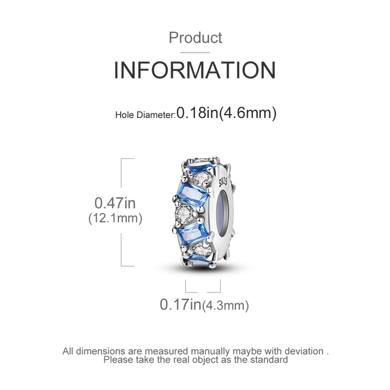 Charm-Anhänger aus Silber 925, blaue Serie, passend für Armbänder, Charms, DIY, originelle Mode-Anhänger für Schmuckherstellung