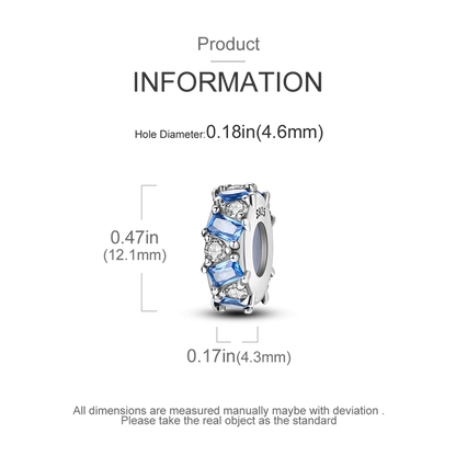 Charm-Anhänger aus Silber 925, blaue Serie, passend für Armbänder, Charms, DIY, originelle Mode-Anhänger für Schmuckherstellung