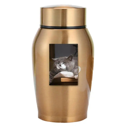 Multi-farbige Edelstahl Hund Urnen Hund Katze Vogel Maus Feuerbestattung Asche Urne Versiegelt Beerdigung Für Hunde Pet Souvenir jar 2023 Neue