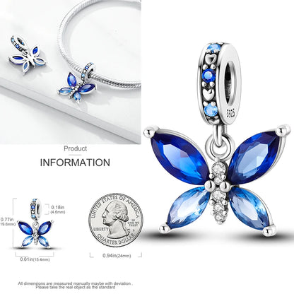 Charms aus 925er-Sterlingsilber, bunt, Sonnenblume, Hund, Jungen, Geschenkartikel, Schmetterling, Flugzeug, Erde, passend für Original-Anhänger, Schmuck, Make-up
