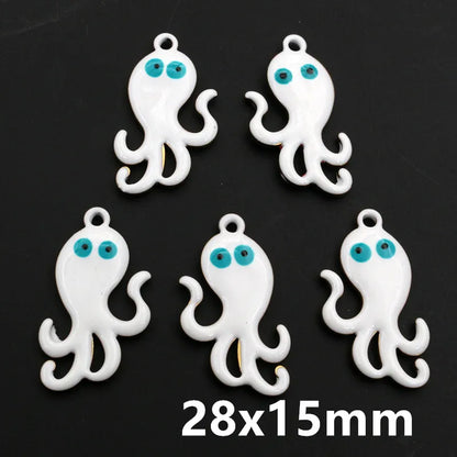 10 Stück Edelstahl Emaille Streifen Fisch Charms Anhänger 40x8/40x14mm DIY Schmuck Herstellung Zubehör für Halsketten Ohrringe