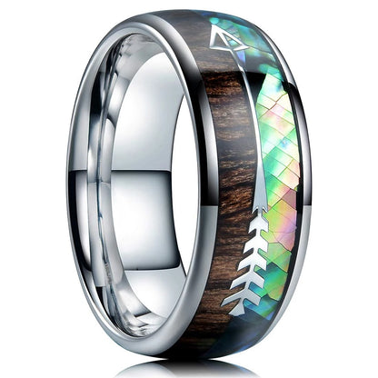 Mode Wikinger Baum des Lebens Edelstahl Abalone Muschel ringe für Männer Odin Norse Wikinger Runen ringe Retro Amulett Schmuck Geschenk