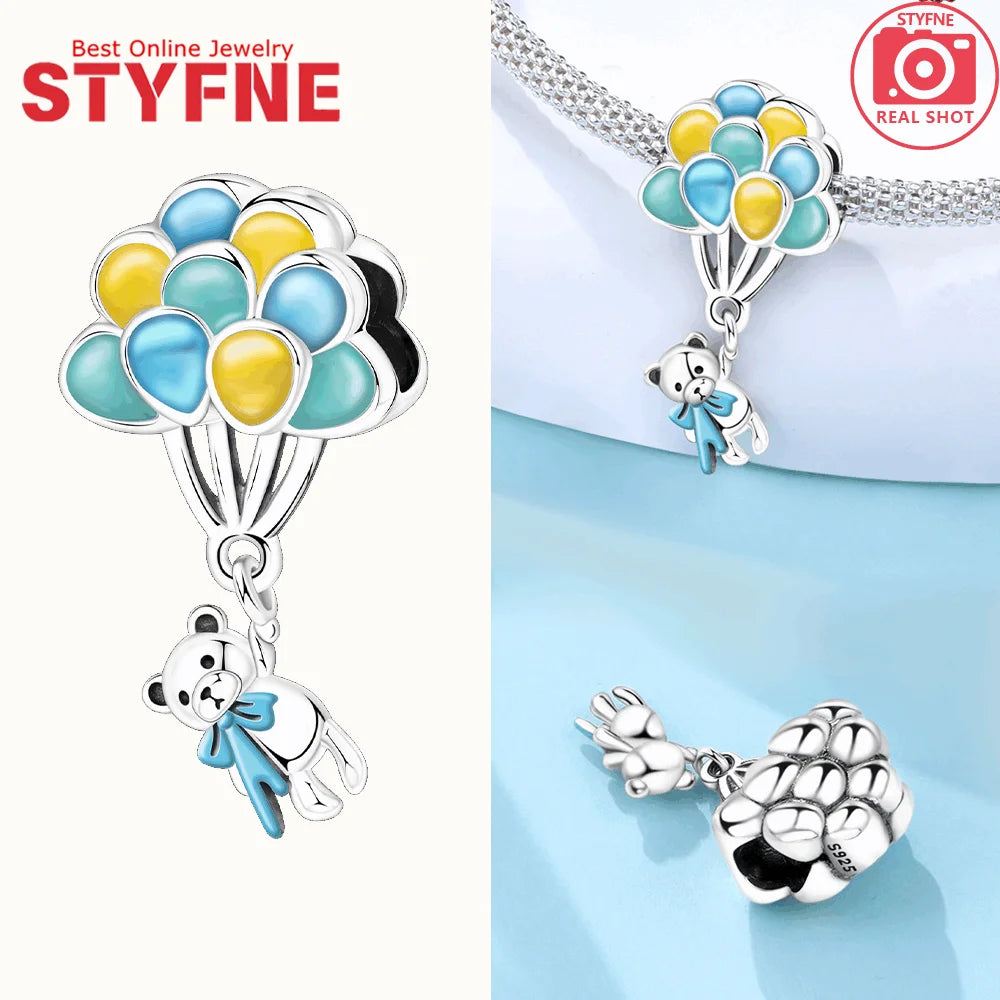 Tier-Serie-Charms, 925er Silber, Esel, Koala, Elefant, niedliche kleine Maus, Perlen-Anhänger, passend für DIY-Original-Armband, Modeschmuck