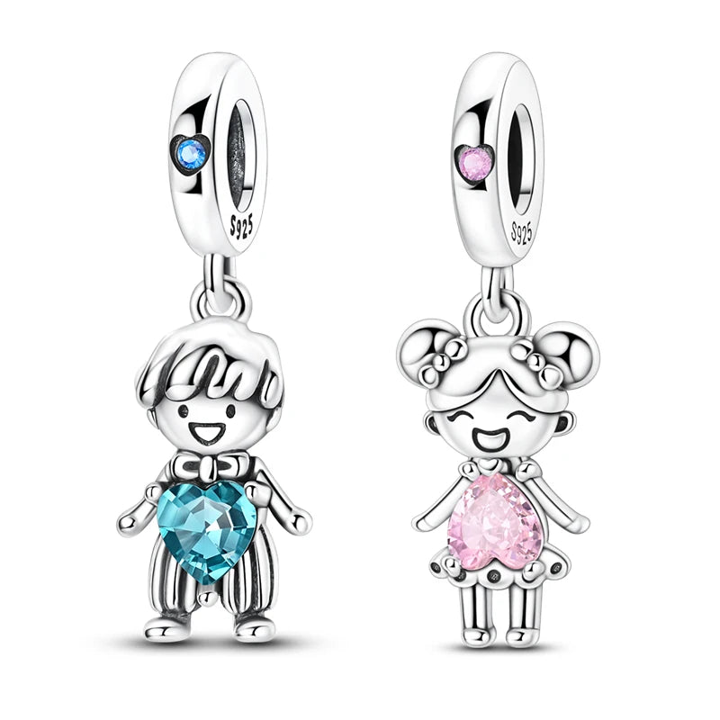 Flugzeug-Charm, 925er Silber, Original-Zirkon, Kleeblatt, Avocado, Charms, Perle, passend für Armbänder, DIY-Schmuck für Frauen, Hochzeitstag, Geschenk