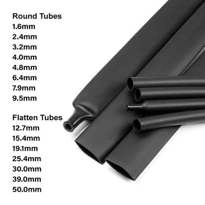 2~10M Rot Schwarz 3:1 mit Klebstoff Doppelwandiges Rohr 1,6 ~ 50mm Klebstoffbeschichtete Polyolefin-Schrumpfisolierung Kabelschutzhülle