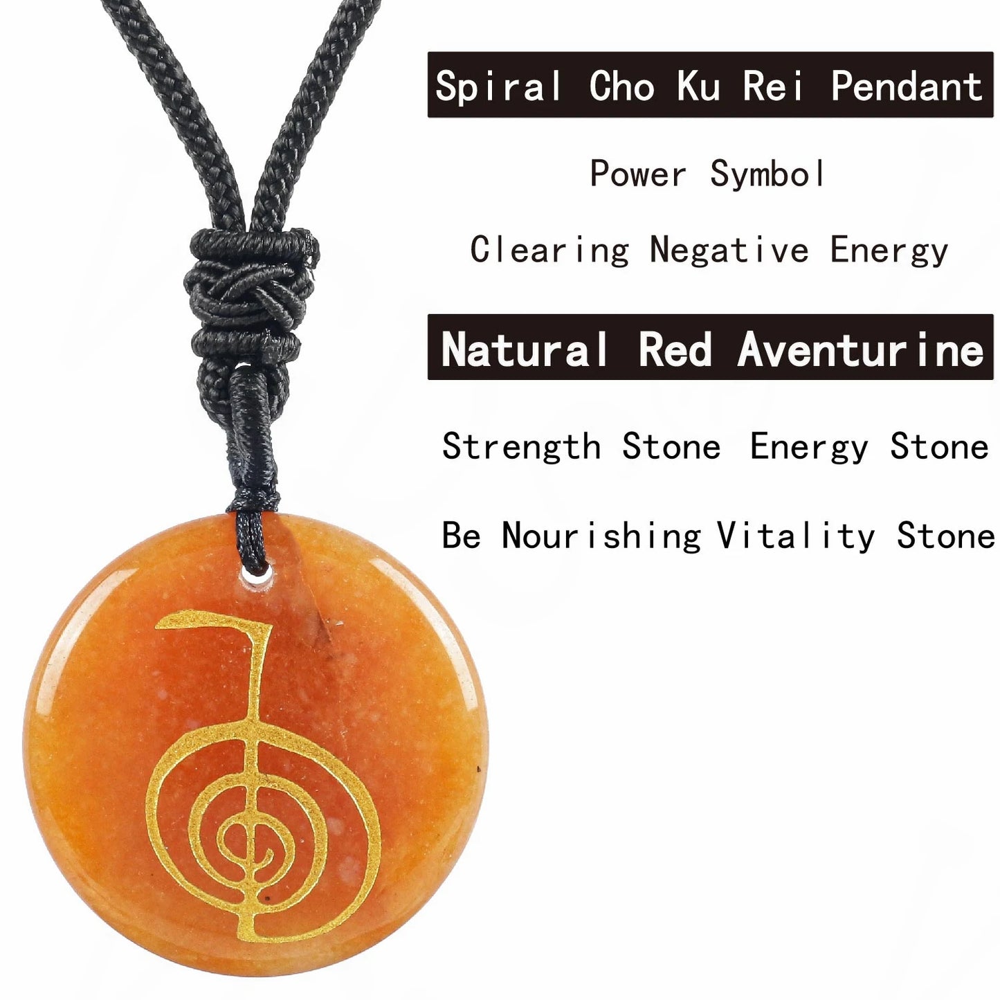 Heißer natürlicher Kristall quarz cho ku rei Reiki Energie symbol Anhänger alte spirituelle Heilung Halsketten Anhänger Frauen Mann Schmuck