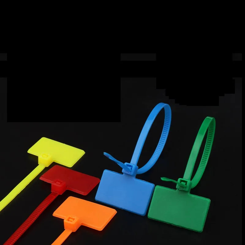 Nylon-Kabelbinder, Kunststoff-Schlaufenbinder, Marker, Etikett, Kabel, selbstsichernde Kabelbinder, Büro, Kunststoff-Schlaufenbinder, Drahtwickel, Befestigungsgurte
