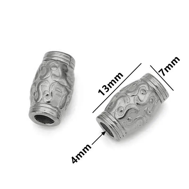 5 teile/los Edelstahl Gold Farbe Lose Rohr Große Loch Spacer Perlen für DIY Armbänder Halskette Schmuck Machen Liefert Finden