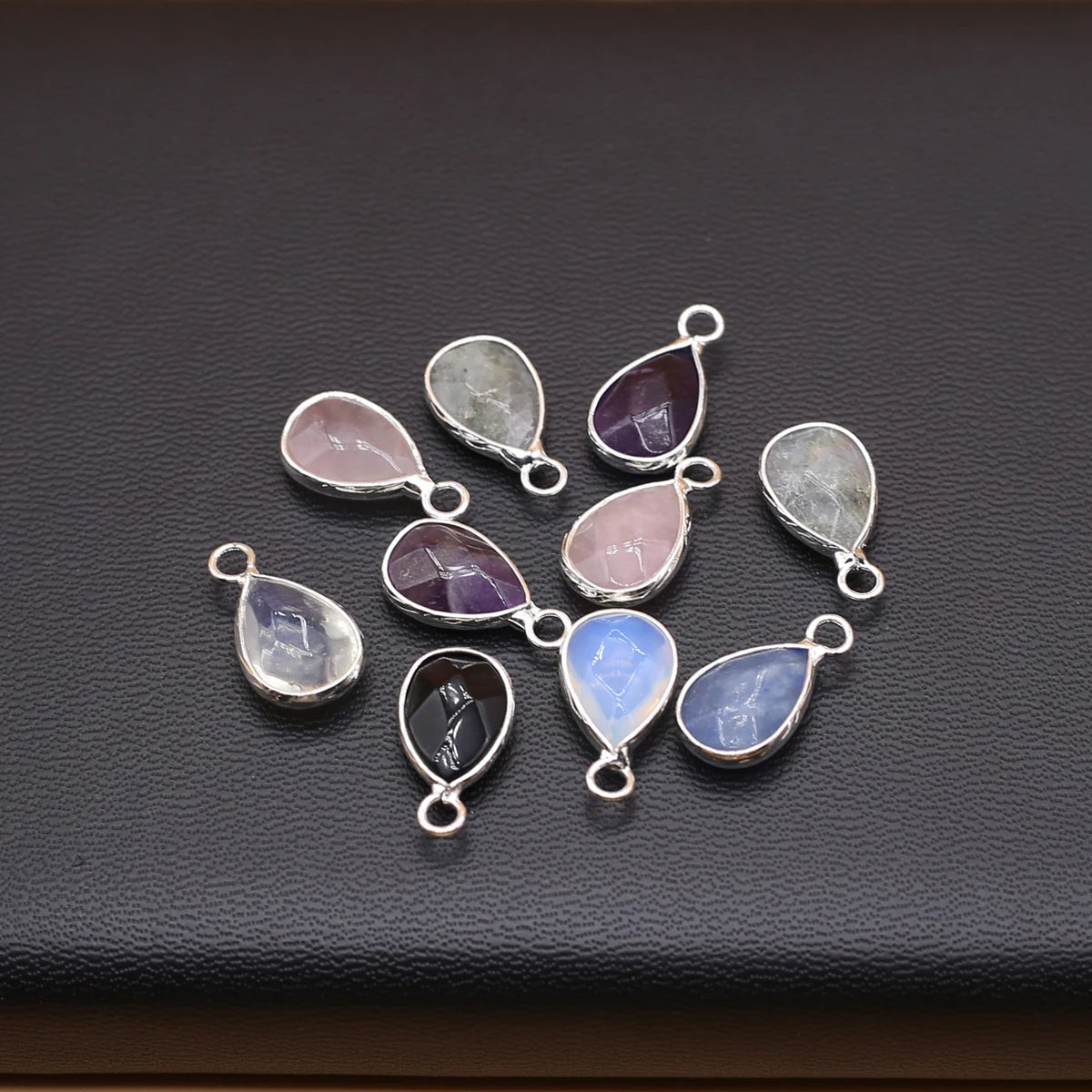5 teile/los Natürliche Achate Anhänger Abschnitt Mix Bunte Stein Anhänger Charms für Frauen Männer, Die DIY Schmuck Halskette Zubehör