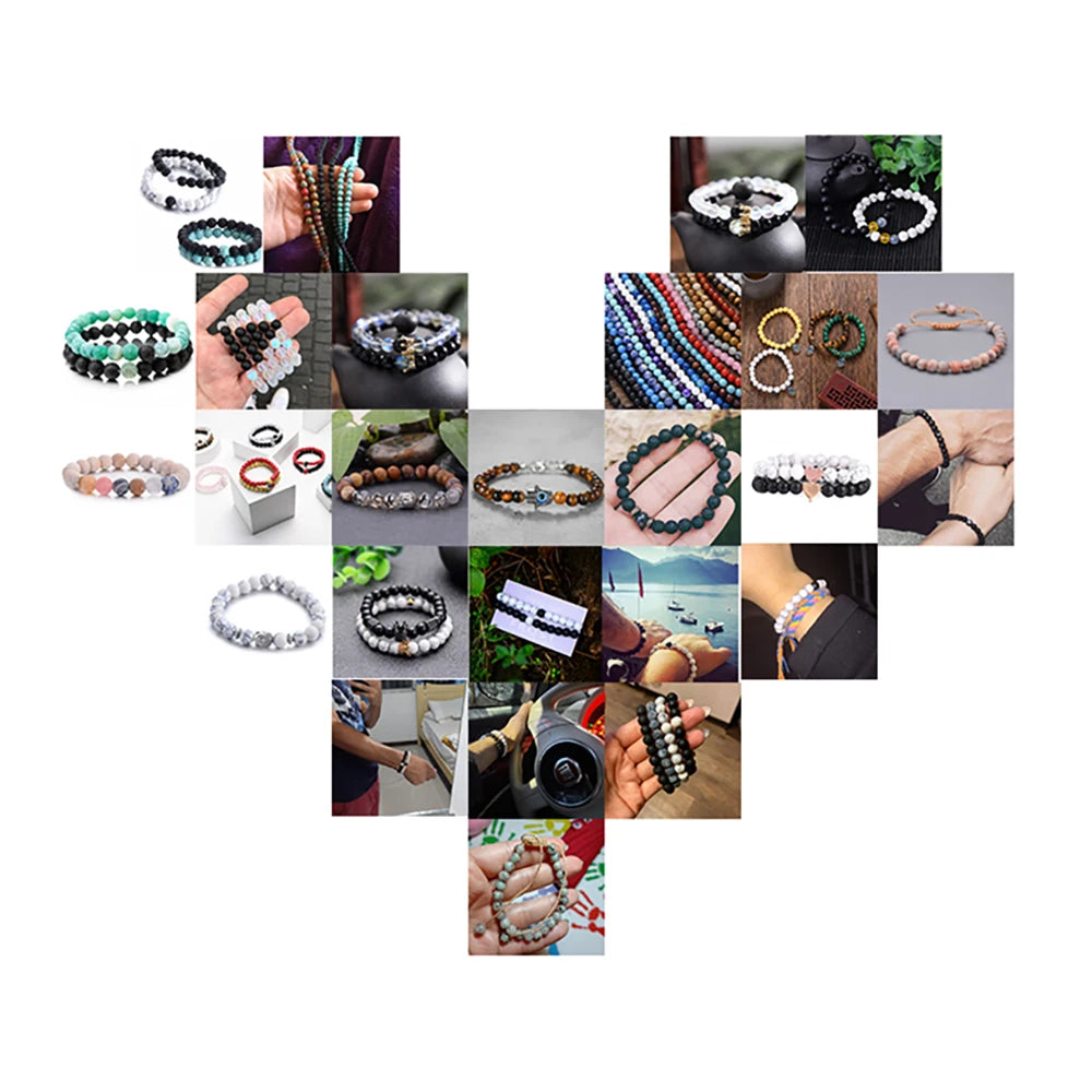 Natürliche Bernstein Achate Runde lose Distanzperlen für Schmuckherstellung DIY Armband Halskette Zubehör 6 8 10 mm