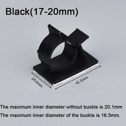 20 Stück Nylon selbstklebende Verkabelung Kabelbinder Befestigung Sitz Desktop Finishing Netzwerkkabel