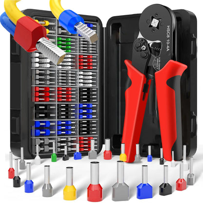 Isolierte Anschlussklemmen für elektrische Rohre, VE-Röhren-Crimpklemmen, Drahtkabelverbinder, Aderendhülsen, Anschlussklemmen-Set