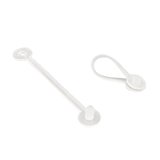 1000 stücke Kunststoff hängen Draht Ring Schnalle Lanyard Druckknopf Etikett Karte Tag Halter auf Mesh geneigten Käfig in Einzelhandel geschäften