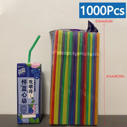 50/3000/5000pcs Trinkhalme bunte Hochzeits feier Milch Tee Bar Küche Cocktail Getränk Stroh nach Hause Cola Stroh Großhandel