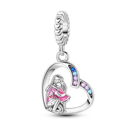 925 Silber Charms Original Design Blaue Augen Zirkon Katze Hund Perle Herz Charme DIY Fit Armband Für Frauen Hochzeit Schmuck Geschenk