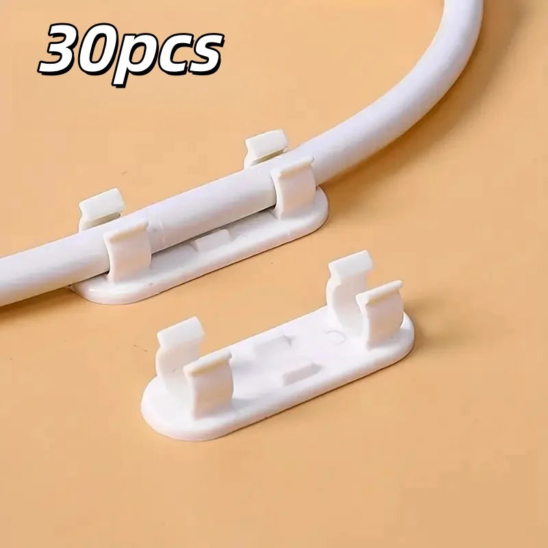 50er-Pack Selbstklebende Kabelclips, Verstellbare Bohrerfreie Kabelorganisatoren für Zuhause & Büro Schreibtisch-Kabelmanagement