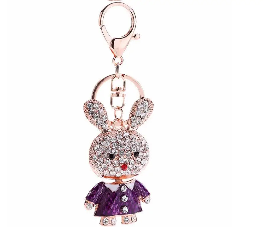 Mode Voller Kristall Strass Einhorn Schlüsselbund Auto schlüsselanhänger frauen taschen Dekoration Zubehör pferd Anhänger Schmuck