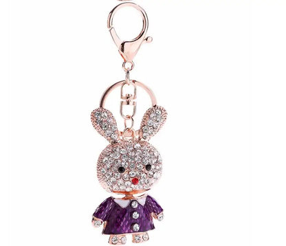 Mode Voller Kristall Strass Einhorn Schlüsselbund Auto schlüsselanhänger frauen taschen Dekoration Zubehör pferd Anhänger Schmuck