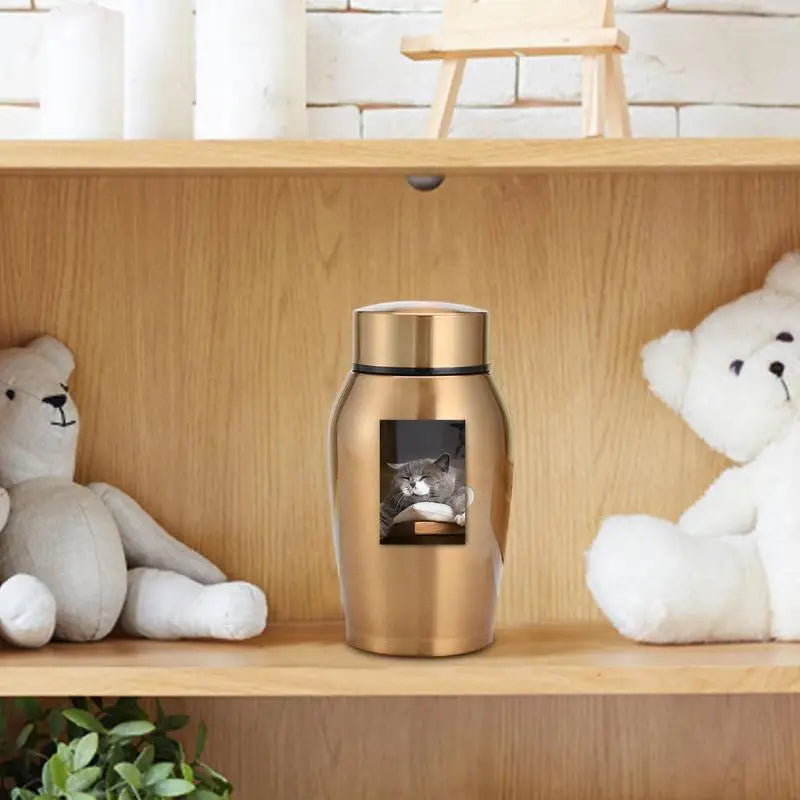 Multi-farbige Edelstahl Hund Urnen Hund Katze Vogel Maus Feuerbestattung Asche Urne Versiegelt Beerdigung Für Hunde Pet Souvenir jar 2023 Neue