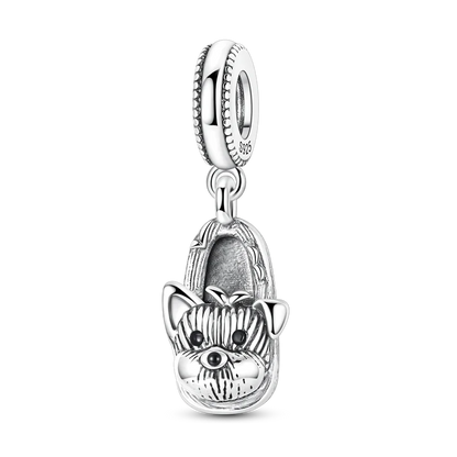 925 Silber Charms Original Design Blaue Augen Zirkon Katze Hund Perle Herz Charme DIY Fit Armband Für Frauen Hochzeit Schmuck Geschenk