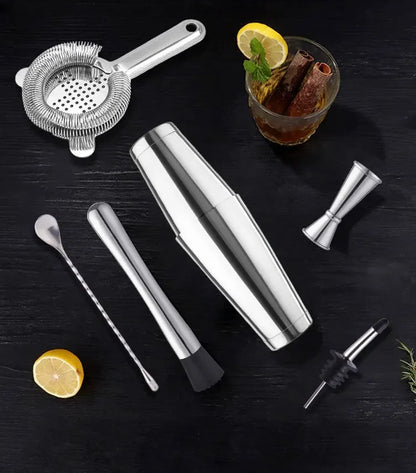 19 stücke Cocktail Boston Shaker Set Barkeeper Bar Kit Shaker Set für Getränke Barkeeper Zubehör voll profession elle Barmann Kit