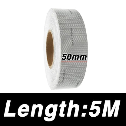 5cm x 1/3/5m hoc hinten sives reflektieren des Solas band für genähte Rettungs ringe oder selbst klebendes Warnband für Kleidung