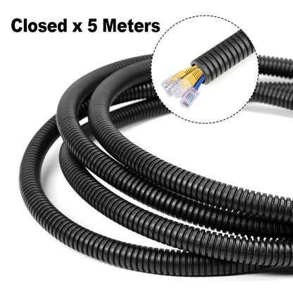 5 Meter Wellrohr 7,5 mm – 34,5 mm Autokabel, hitzebeständig, isolierter Rohrgurt, Motorausrüstung, Schutzhülle