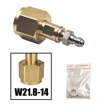 HPA CO2 Kohlendioxid-Tank CGA320 G3/4 W21.8 Mutter Nippelanschlüsse 8 mm Schnellkupplung Soda Maker Mineralwasser