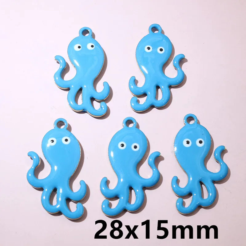 10 Stück Edelstahl Emaille Streifen Fisch Charms Anhänger 40x8/40x14mm DIY Schmuck Herstellung Zubehör für Halsketten Ohrringe
