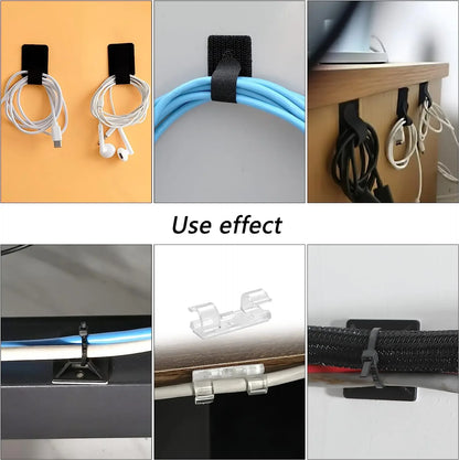 173-teiliges Kabel-Organizer-Clips, Büro-Kabelmanagement-Set, Kabelmanagement, Kabel-Organizer, Krawatte für Auto, Büro, Zuhause