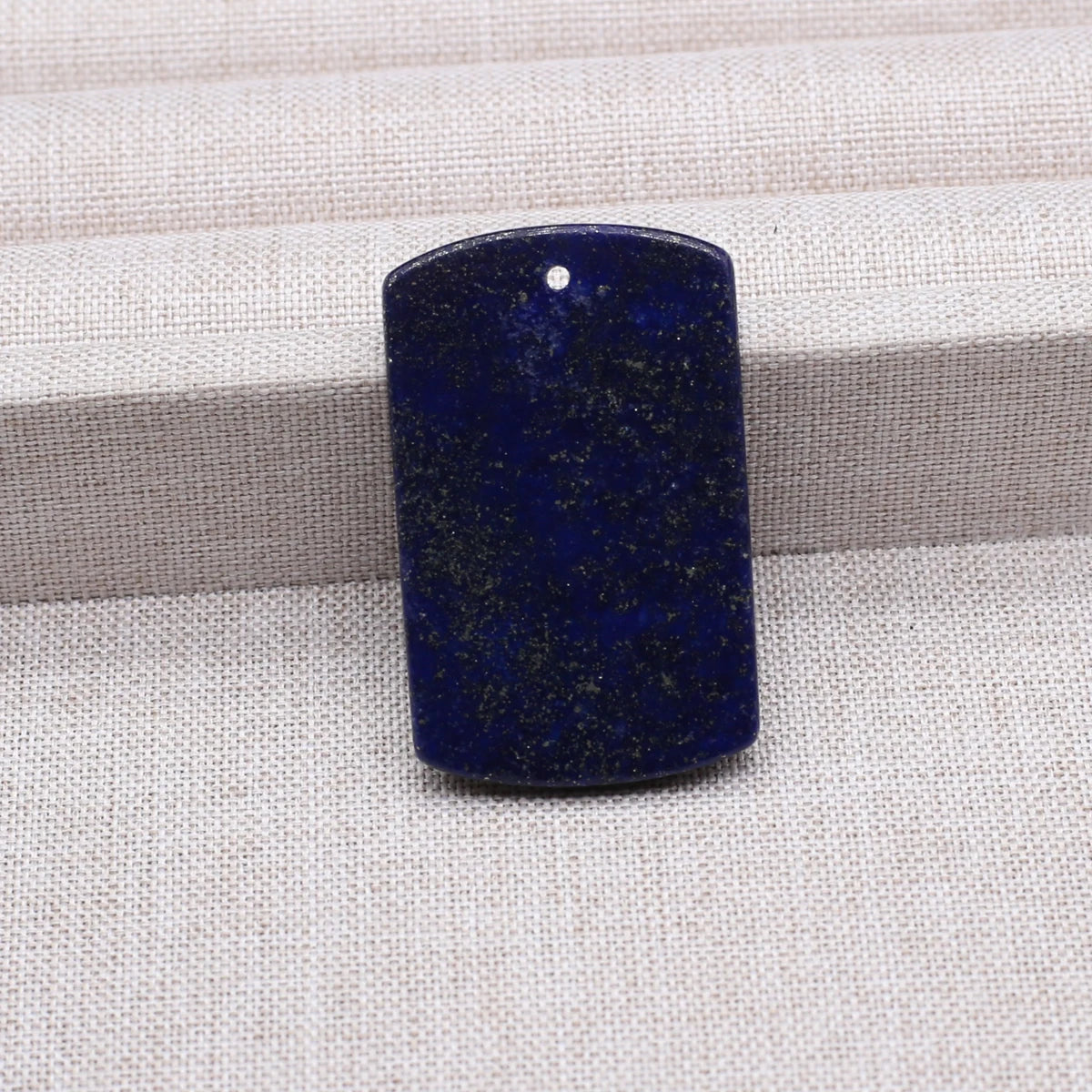 Charms Naturstein-Anhänger, rechteckig, natürlicher Rosenquarz-Kristall-Anhänger für die Herstellung von DIY-Schmuck-Halsketten, 25 x 40 mm