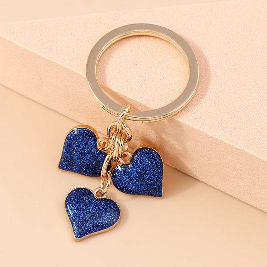 Schöne Bunte Herz Keychain Liebe Schlüsselanhänger Valentinstag Geschenk Schlüssel Ketten für Frauen Mädchen Auto Schlüssel Handtasche Schmuck Zubehör