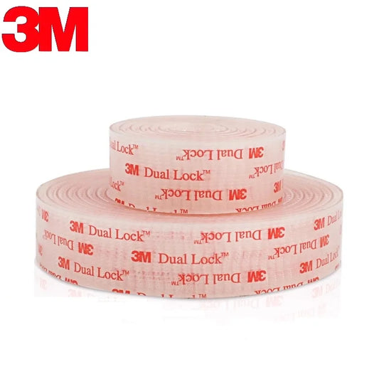 3M Dual Lock SJ3560 Transparenter Pilzverschluss-Klebeband, Schnellverschluss, Stark und Sicher, Langlebig für Wiederholtes Öffnen und Schließen